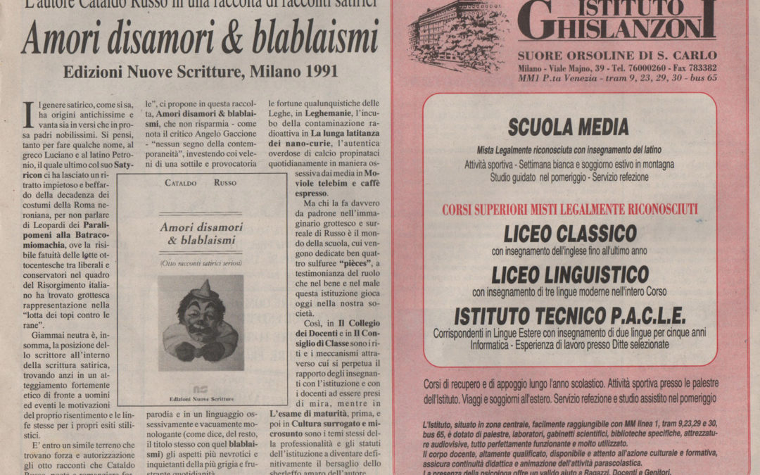 Recensione Amori disamori blablaismi – Guarracino