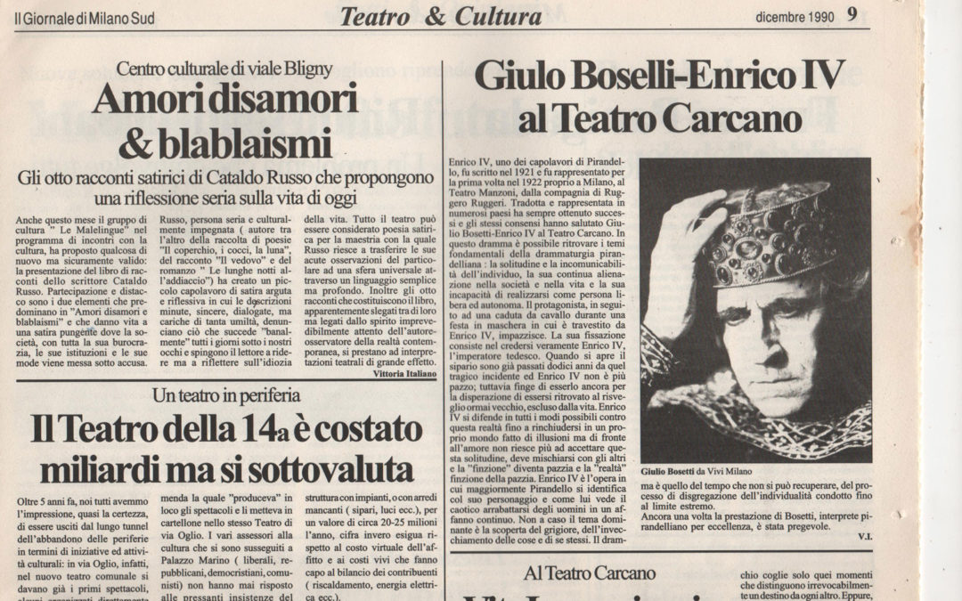 Recensione Amori disamori blablaismi – Milano sud