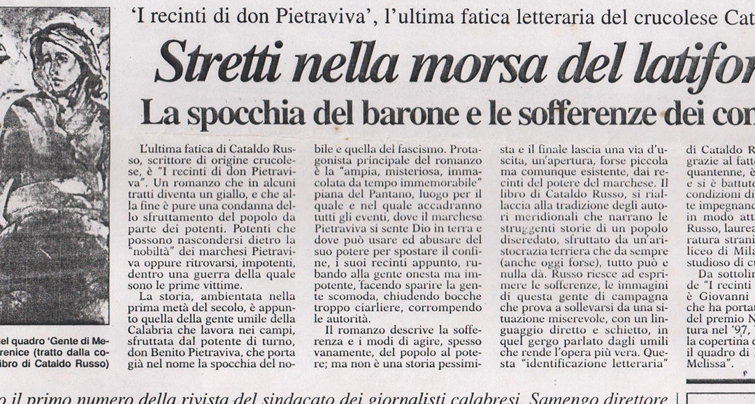 I recinti il Crotonese 27-30 marzo 1998